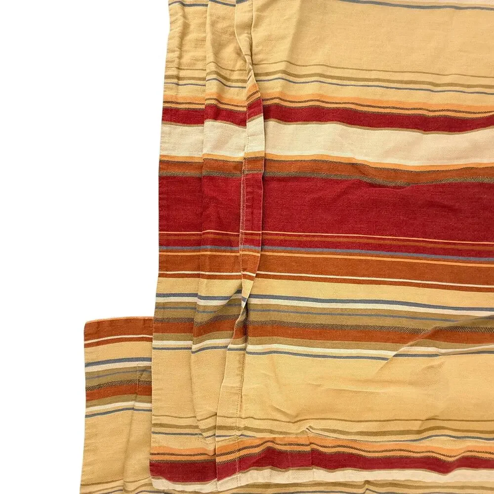 Pottery Barn Set of 2 Striped Linen Cotton Euro Shams 26